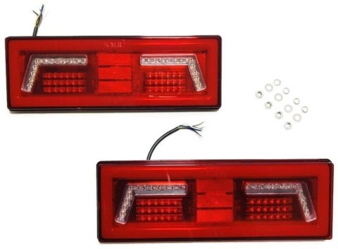 2X LAMPA LED TYLNA ZESPOLONA NEON TIR KMR 12V 24V