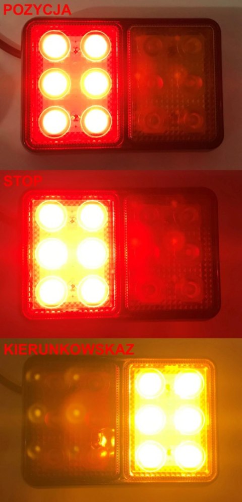 LAMPA LED TYLNA POZYCJA STOP KIERUNKOWSKAZ 12V 24V