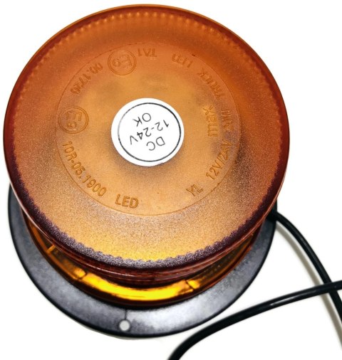 LAMPA OSTRZEGAWCZA LED STROBO KOGUT MAGNES 12V 24V