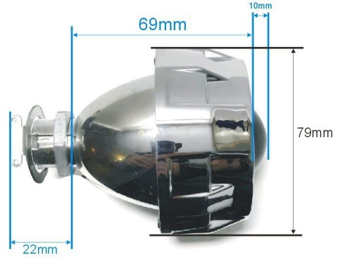 SOCZEWKA BIXENON HID KSENON MOTOCYKL MATCHBOX H1