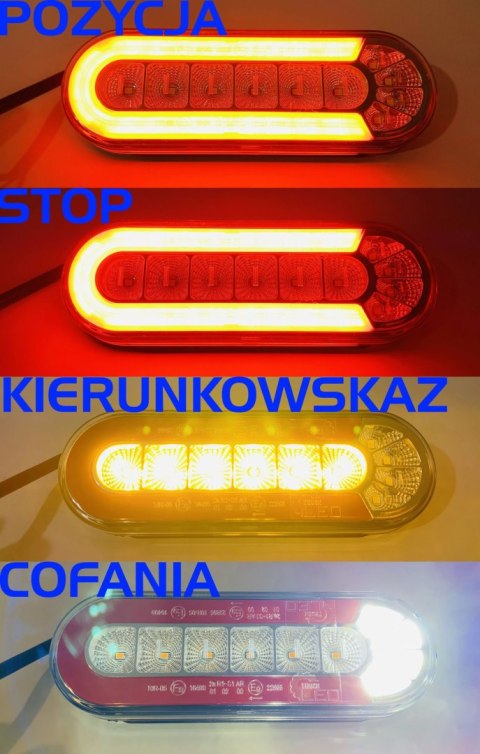 LAMPA LED ZESPOLONA MAŁA NEON DYNAMICZNY KIERUNEK