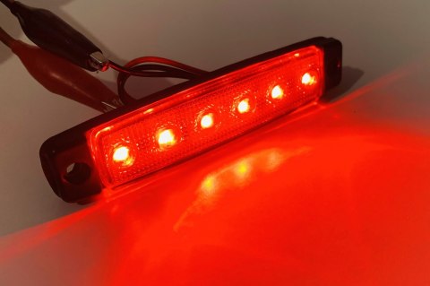 LAMPA OBRYSOWA LED OBRYSÓWKA CZERWONA 24V