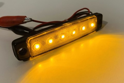 LAMPA OBRYSOWA LED OBRYSÓWKA POMARAŃCZOWA 24V