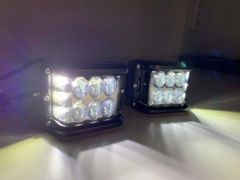 LAMPA ROBOCZA LED 2X CUBE CREE DOŚWIETLENIE ZESTAW