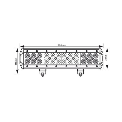 LIGHTBAR 24 LED CREE LAMPA DALEKOSIĘŻNA COMBO 72W