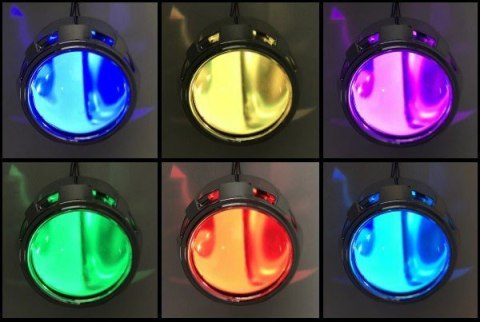 RGB LED DEVIL EYES SOCZEWEK BLUETOOTH IOS ANDROID