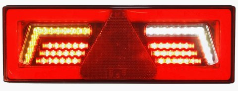 2X LAMPA TYLNA LED ZESPOLONA NEON NACZEPA TRÓJKĄT