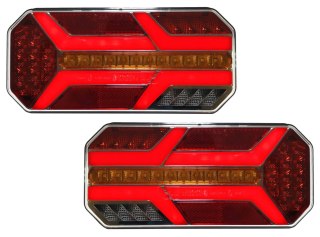 2X LAMPA TYLNA ZESPOLONA LED NEON BUS TIR 12V 24V