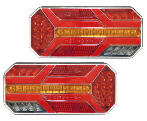 2X LAMPA TYLNA ZESPOLONA LED NEON BUS TIR 12V 24V