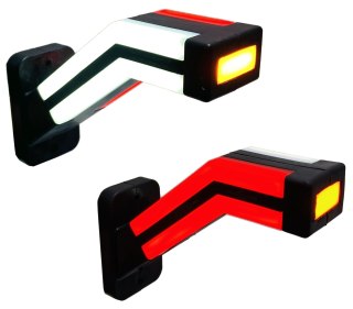 2X LAMPY OBRYSOWE LED OBRYSÓWKI GUMOWE NEON 12-24V