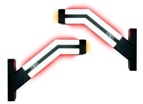 2X LAMPY OBRYSOWE LED OBRYSÓWKI GUMOWE NEON 12-24V