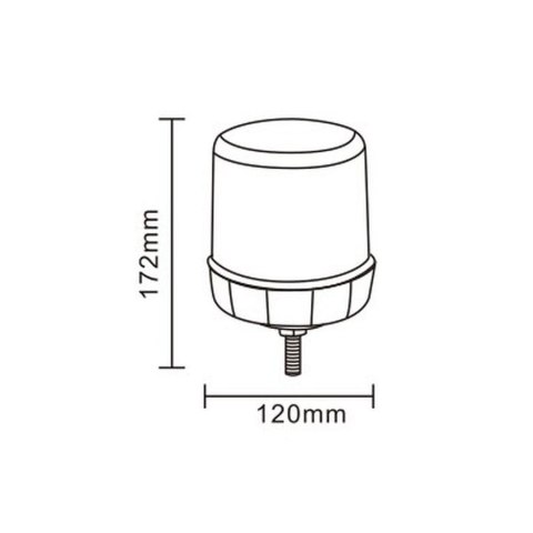 KOGUT LAMPA OSTRZEGAWCZA LED DIODOWA ŚRUBA 12V 24V