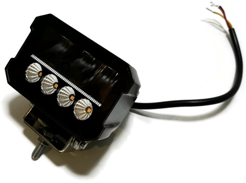 LAMPA DALEKOSIĘŻNA LED REFLEKTOR DROGOWY MAŁY STROBOSKOP HOMOLOGACJA 12-24V