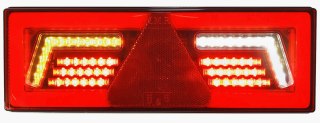 LAMPA LED TYLNA ZESPOLONA NEON TRÓJKĄT 12V 24V L