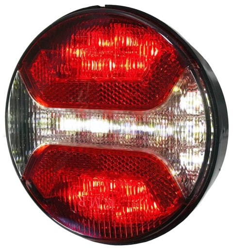 LAMPA LED ZESPOLONA OKRĄGŁA COFANIA PRZECIWMGIELNA