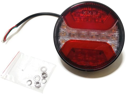 LAMPA LED ZESPOLONA TYLNA OKRĄGŁA Z NEONEM 12V 24V