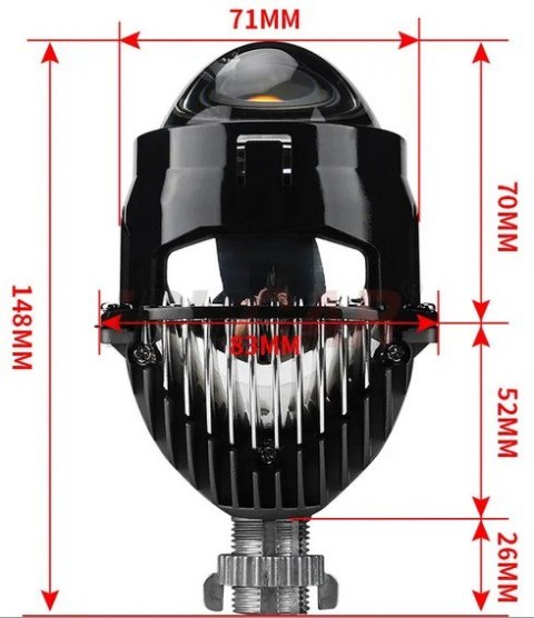 PROJEKTOR BI-LED i1S 2.5 SOCZEWKA SAMOCHODOWA 12V