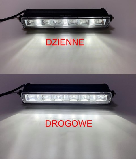 REFLEKTOR DROGOWY DALEKOSIĘŻNY LED + DZIENNE DRL