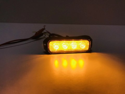 LAMPA OSTRZEGAWCZA 4 LED STROBOSKOP POMOC LAWETA