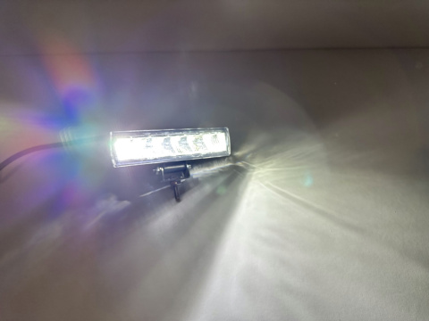 LAMPA DALEKOSIĘŻNA 6 LED REFLEKTOR DROGOWY MAŁY PASEK HOMOLOGACJA 12V 24V