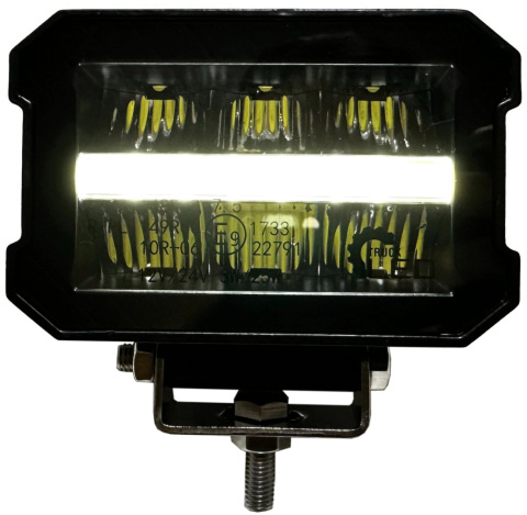 LAMPA DALEKOSIĘŻNA DROGOWA 6 LED REFLEKTOR BEZEL-LESS HOMOLOGACJA 12V 24V