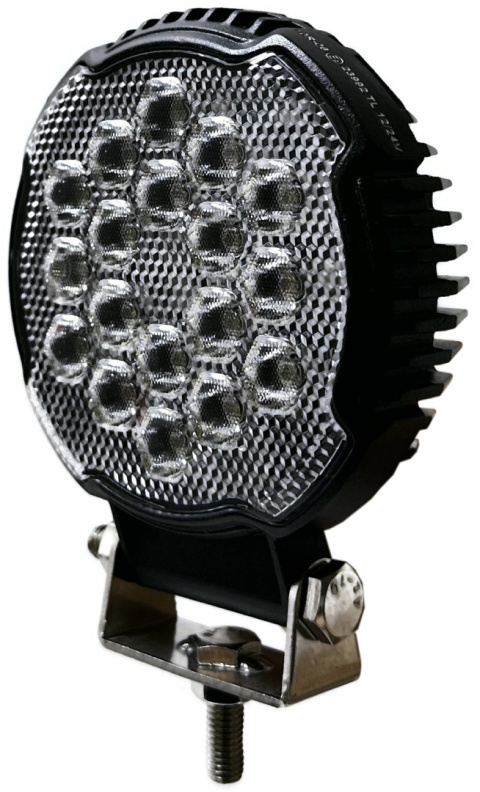 LAMPA ROBOCZA OKRĄGŁA 18 LED HALOGEN SZEROKOKĄTNY HONEYCOMB 28W 12V 24V