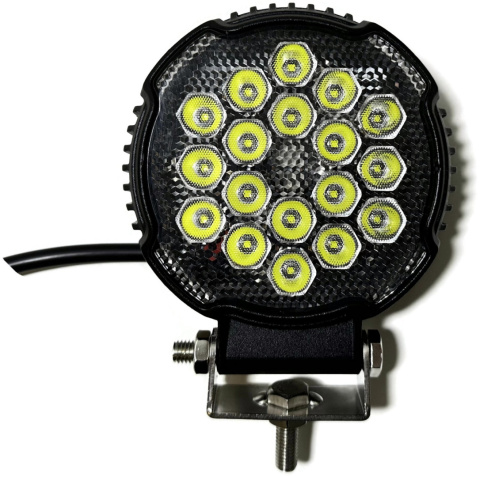 LAMPA ROBOCZA OKRĄGŁA 18 LED HALOGEN SZEROKOKĄTNY HONEYCOMB 28W 12V 24V