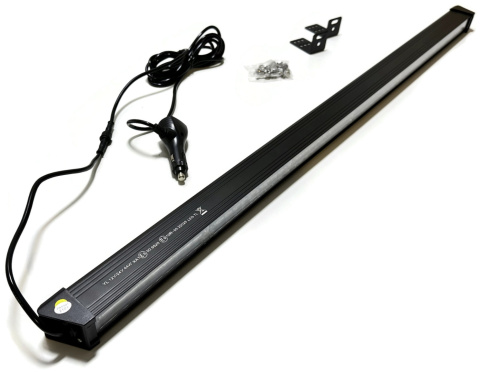 LIGHTBAR OSTRZEGAWCZY LED BELKA BŁYSKOWA STROBOSKOP PASEK 92CM SLIM 12V 24V