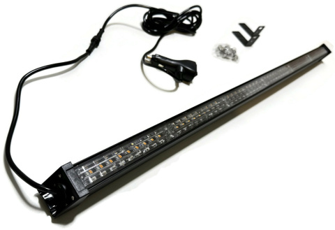 LIGHTBAR OSTRZEGAWCZY LED BELKA BŁYSKOWA STROBOSKOP PASEK 92CM SLIM 12V 24V