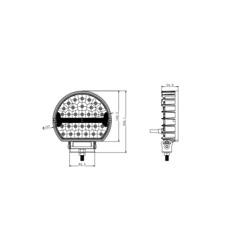 REFLEKTOR DALEKOSIĘŻNY DROGOWY LED CREE HALOGEN SZPERACZ PODKOWA 12V 24V