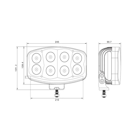 REFLEKTOR DROGOWY LED LAMPA DALEKOSIĘŻNA SZPERACZ HALOGEN CREE SMILE 12v24v