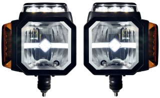 2x Reflektor LED drogowe mijania kierunki pozycja PM grzany klosz 12v 24v