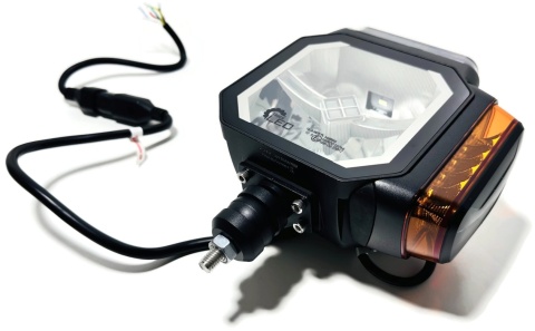 2x Reflektor LED drogowe mijania kierunki pozycja PM grzany klosz 12v 24v