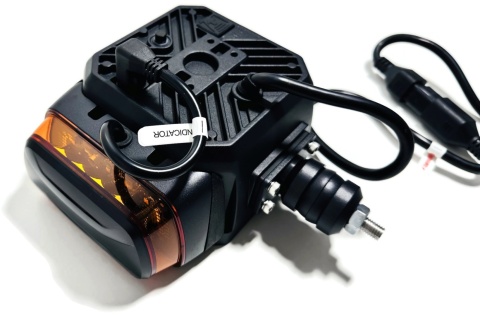 2x Reflektor LED drogowy mijania kierunkowskaz pozycja grzany klosz 12v 24v