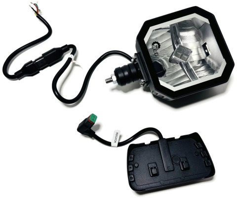 2x Reflektor LED drogowy mijania kierunkowskaz pozycja grzany klosz 12v 24v