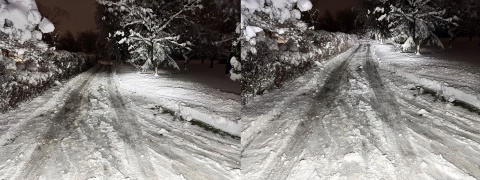 2x Reflektor LED drogowy mijania kierunkowskaz pozycja grzany klosz 12v 24v