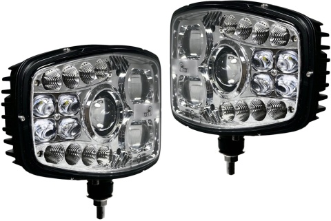 2x Reflektor przedni LED mijania drogowe drl pozycja kierunki 12v 24v