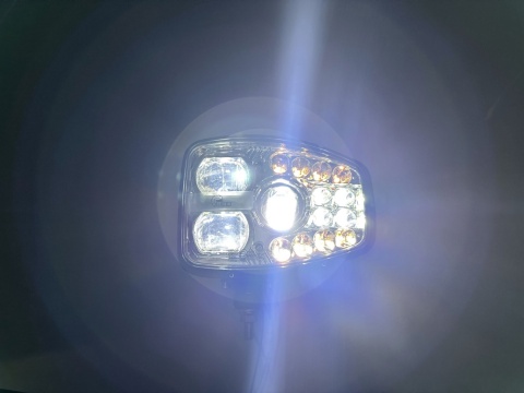 2x Reflektor przedni LED mijania drogowe drl pozycja kierunki 12v 24v