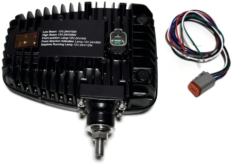 2x Reflektor przedni LED mijania drogowe drl pozycja kierunki 12v 24v