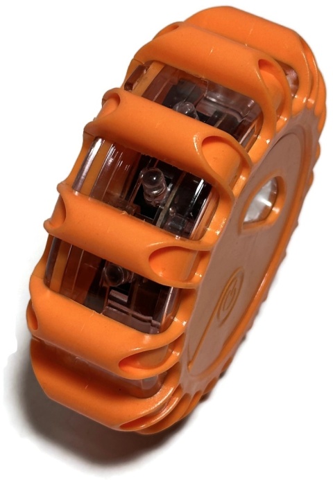 Dysk flara lampa LED awaryjna ostrzegawcza pomarańczowa magnes LF0003