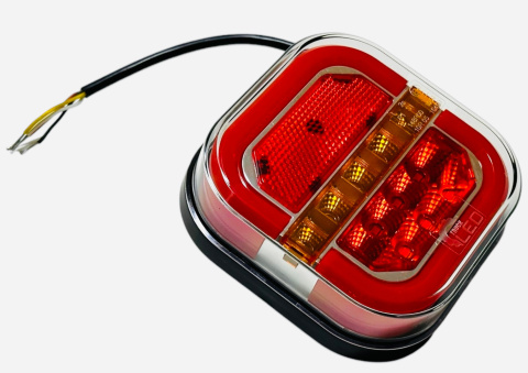 LAMPA LED ZESPOLONA TYLNA NEON2 PŁYNĄCY KIERUNKOWSKAZ PRZYCZEPKA 12V 24V L