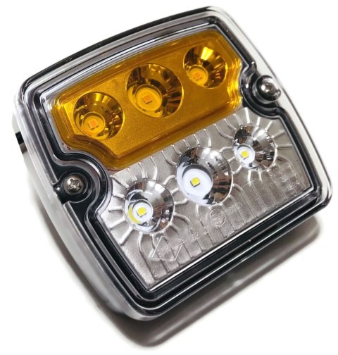 2x Lampa LED przednia zespolona pozycja kierunkowskaz traktor ciągnik 12-24