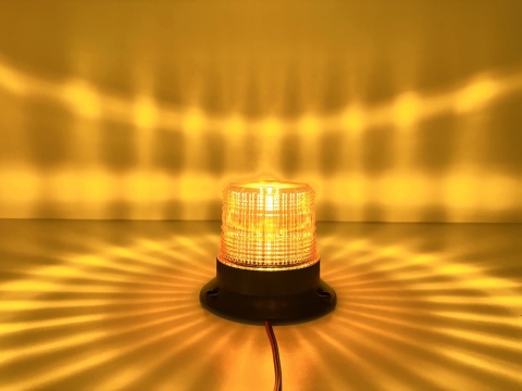 Lampa błyskowa ostrzegawcza led wózek widłowy kogut żółty 10-110v Lampa błyskowa ostrzegawcza led wózek widłowy kogut żółty 10-110v