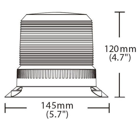 Lampa błyskowa ostrzegawcza led wózek widłowy kogut żółty 10-110v Lampa błyskowa ostrzegawcza led wózek widłowy kogut żółty 10-110v