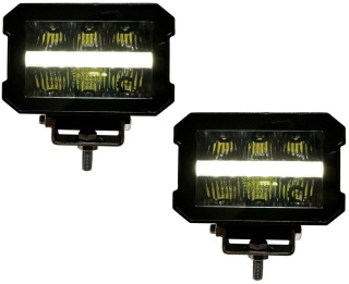 2x Lampa dalekosiężna 6 LED reflektor drogowy homologacja pozycja 12v 24v