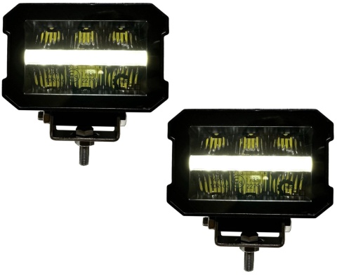 2x Lampa dalekosiężna 6 LED reflektor drogowy homologacja pozycja 12v 24v