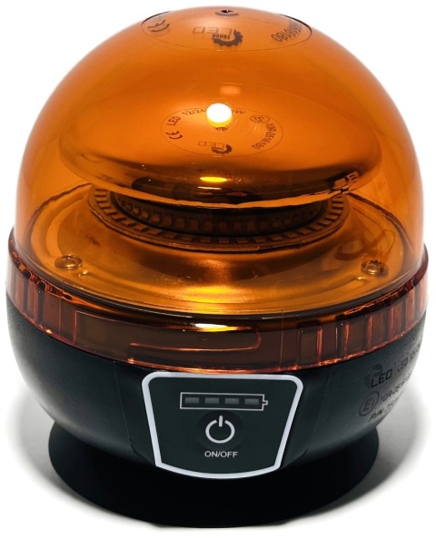 Lampa ostrzegawcza LED bezprzewodowa kogut led na akumulator + PILOT