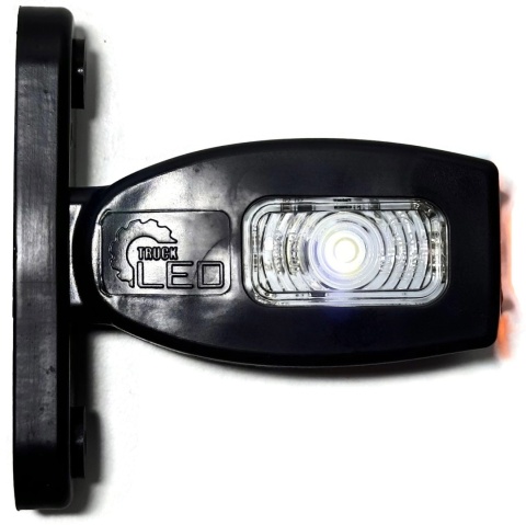 Obrysówka lampa obrysowa LED 10cm KMR8 gumowa krótka 3-kolory 12v 24v