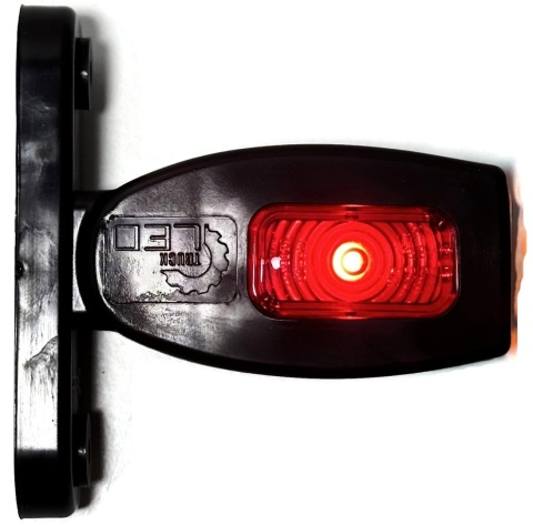 Obrysówka lampa obrysowa LED 10cm KMR8 gumowa krótka 3-kolory 12v 24v