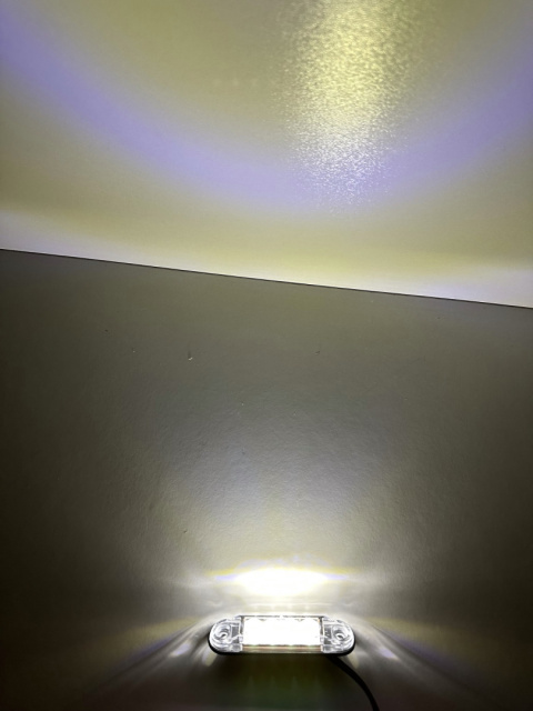 OBRYSÓWKA DIODOWA 4 LED BIAŁA LAMPKA OBRYSOWA LAMPA POZYCYJNA SLIM 12V 24V